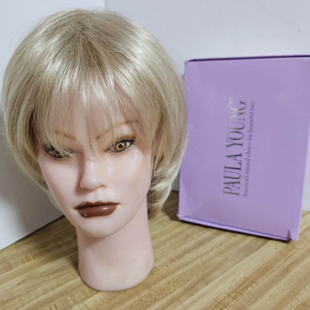 Paula Young SHERYL Wig • Salon Quality Synthetic • SZ Average Blonde New W Box